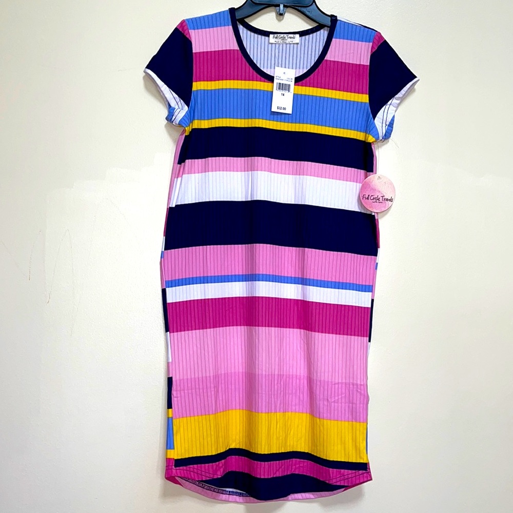 🌟Full Circle Trends Summer Dress With Love🌸| Size: L( 14/16)